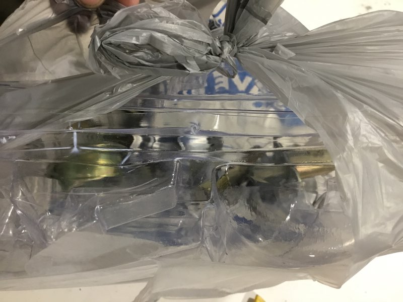 Condition photo showing As Is for Kwikset Tylo Satin Chrome Exterior Single-Cylinder Deadbolt and Keyed Entry 