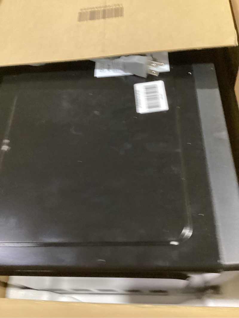 Condition photo showing Good Condition for black+decker digital microwave oven with turntable push-button door, child safety lock, stainless steel, 0.9 cu ft 0.9 cu.ft