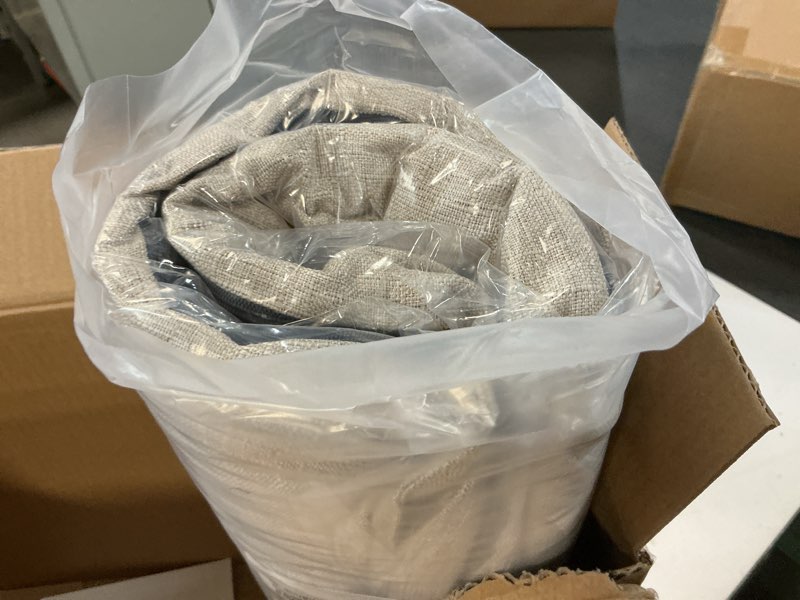 Condition photo showing As Is for  ( incomplete j Chair Cushions, Memory Foam Dining Chair Cushions, Tufted Indoor Chair Pads, Set of 4, 16.5' x 16.5' x 3.5', Beige Beige Pack of 4