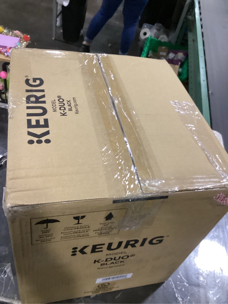 Condition photo showing As Is for keurig model k duo black