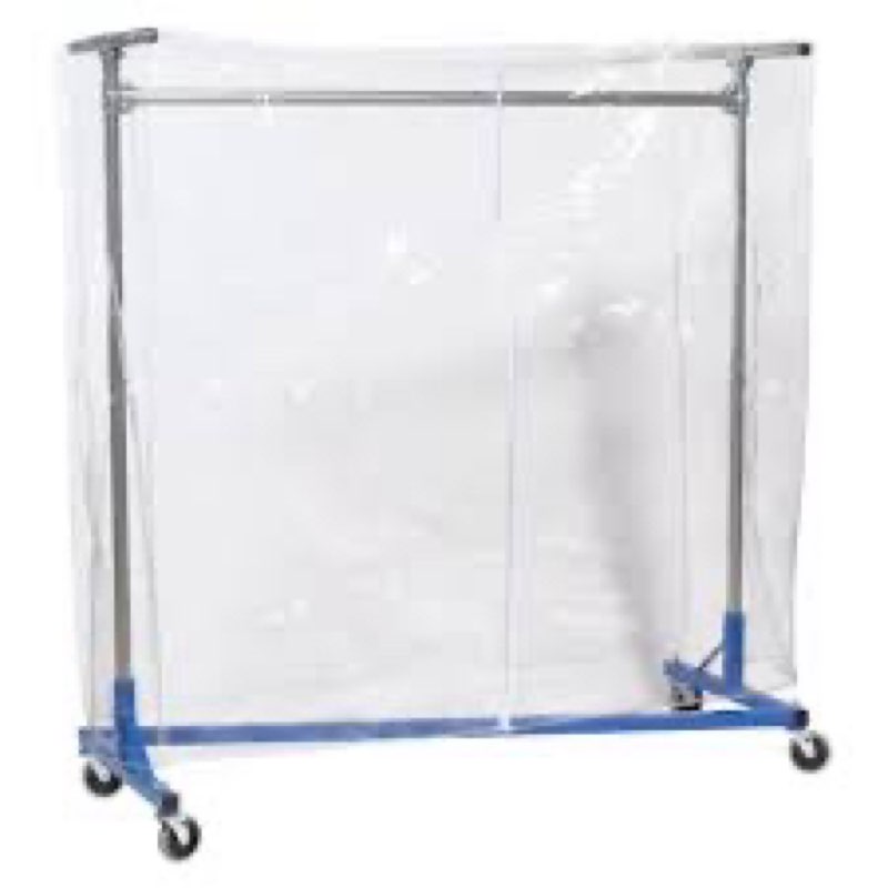 clear cover for garment rack (5'l x 5'h) [kitchen]