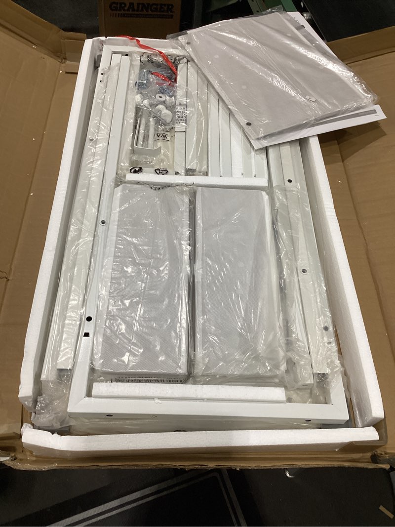 Condition photo showing New/Like New for lufeiya small white kids desk with drawers for bedroom, 32 inch home office desks with fabric storage drawer and bag, study writing vanity table for small spaces, white white 31.5"