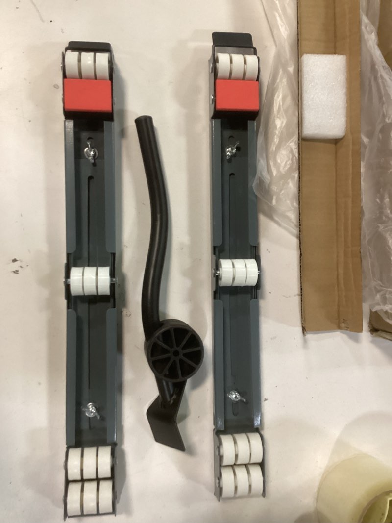 Condition photo showing Good Condition for washer dryer stand with wheels, extendable appliance rollers mobile washing machine base with jack 300kg load capacity fit for washing machines refrigerators dryers dishwasher