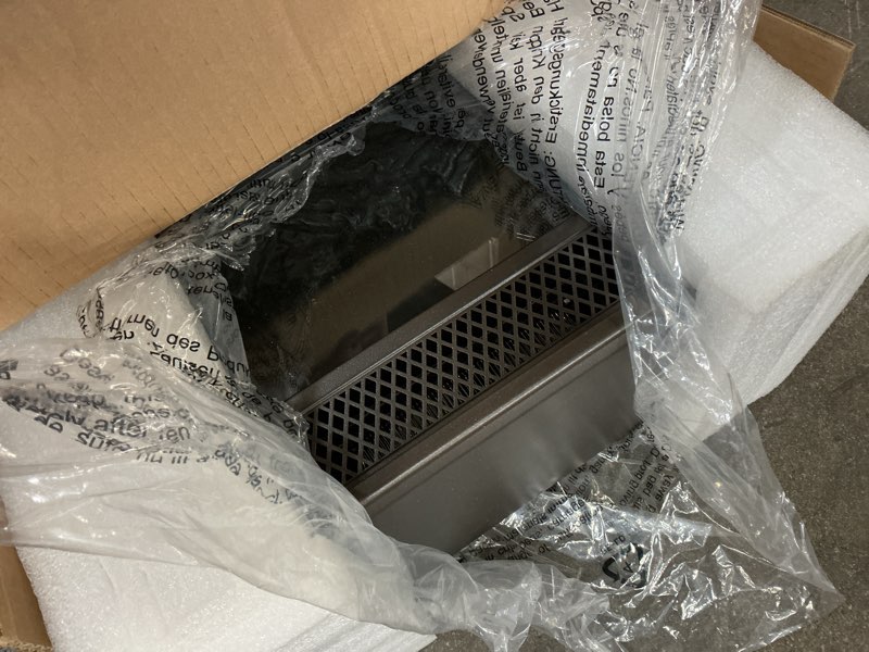 Condition photo showing As Is for Duraflame Tabletop Electric Fireplace w/ Flame Effect BRONZE 