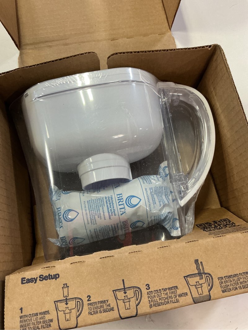 Condition photo showing Good Condition for brita metro water filter pitcher with smartlight change indicator, bpa-free, replaces 1,800 plastic water bottles a year, lasts two months, includes 1 filter, small - 6-cup capacity, white standard filter white