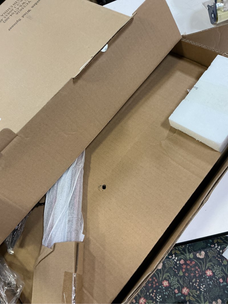 Condition photo showing New/Like New for Cyan Oasis Yard Garden Wind Spinners with Solar Lights, Large Outdoor Metal Wind Spinners, Lawn Yard Art Garden Decor (22" W x 87" H) Copper Teal 04