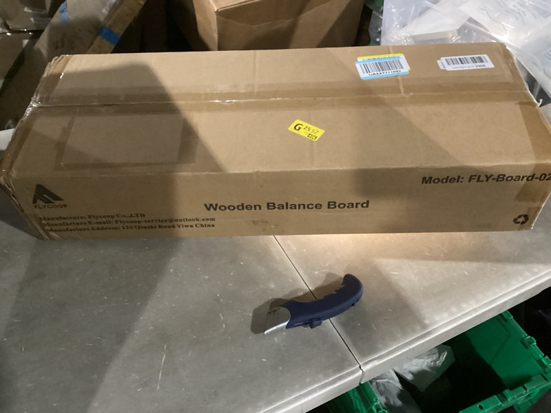 Condition photo showing New/Like New for balance board for adult with adjustable stoppers: 3 modes wobble board with roller exercise balancing stability trainer for improve balance non slip surface black with stand