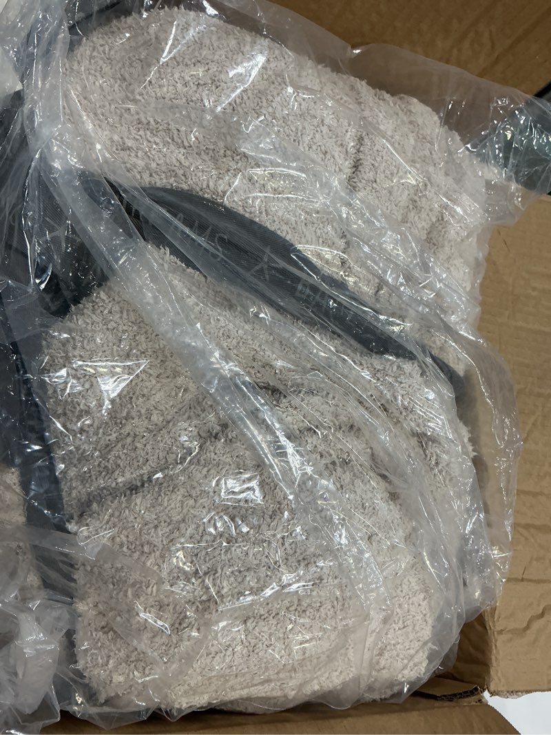 Condition photo showing As Is for Barefoot Dreams CozyChic Ribbed Bed Blanket King Stone