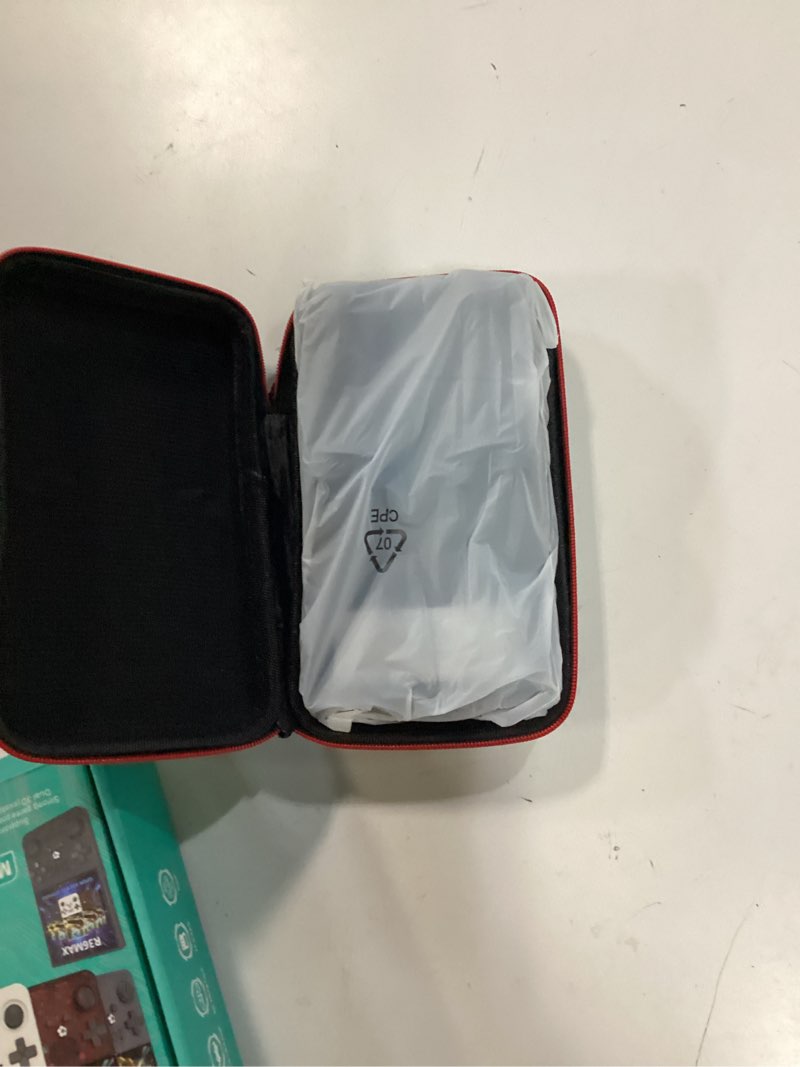 Condition photo showing New/Like New for r36max handheld game console, retro gaming console with 4000mah battery 4.0”ips screen, open source linux system, with 64gb tf card portable video gaming console, charcoal black