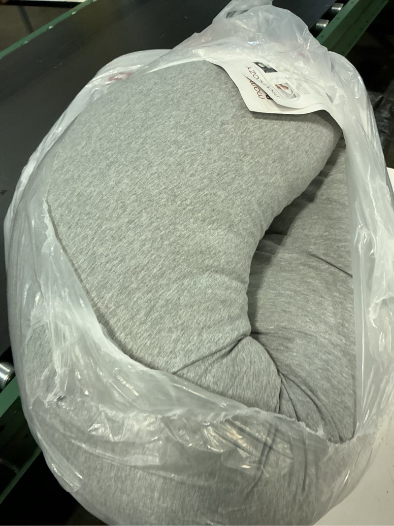 Condition photo showing As Is for momcozy u shaped pregnancy pillows with cotton removable cover, 57 inch full body pillow maternity support, must have for pregnant women, hatha grey
