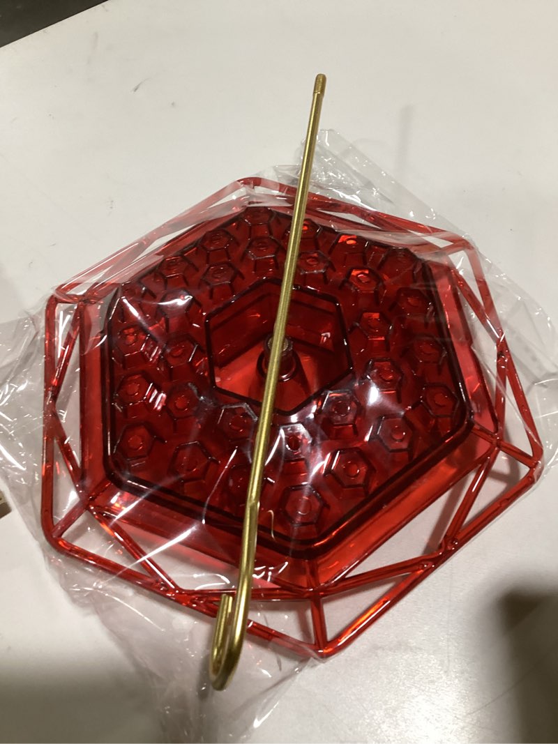 Hummingbird feeder FEED GARDEN 2 Pack 16 OZ Hummingbird Feeders for Outdoor 5 Feeder Ports Ant Bee Proof Leak-Proof Cleaning Brushes Nectar Easy Clean Fill Bird Feeder for Garden Red Décor for Mom