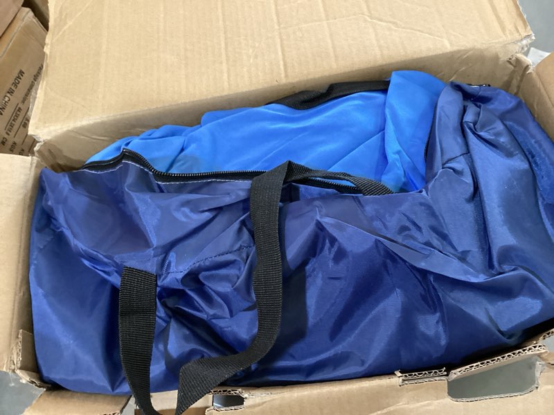 Condition photo showing Good Condition for besuhot beach tent sun shelter 10x10ft beach shade canopy with 8 sandbags, upf 50+ protection beach shade canopy, outdoor tent for beach camping trips, fishing, backyard dark blue 10 x 10 ft