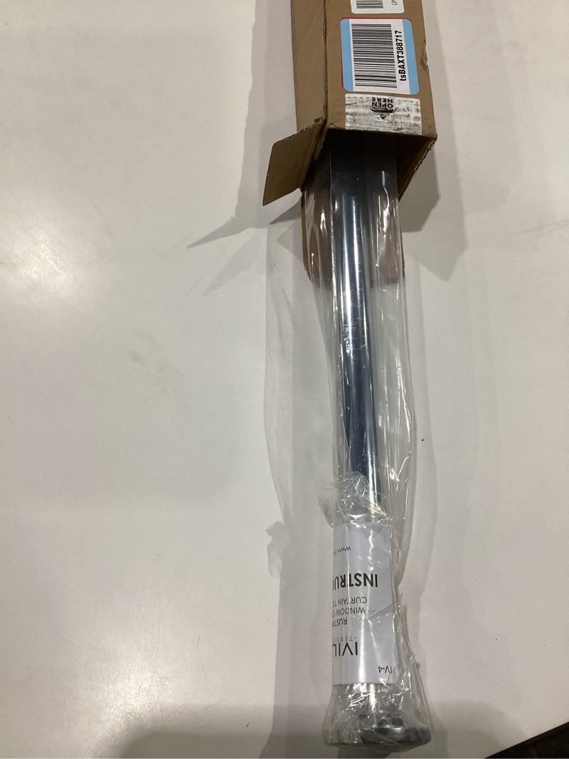 Condition photo showing Good Condition for ivilon tension curtain rod - spring tension rod for windows or shower, 54 to 90 inch. chrome