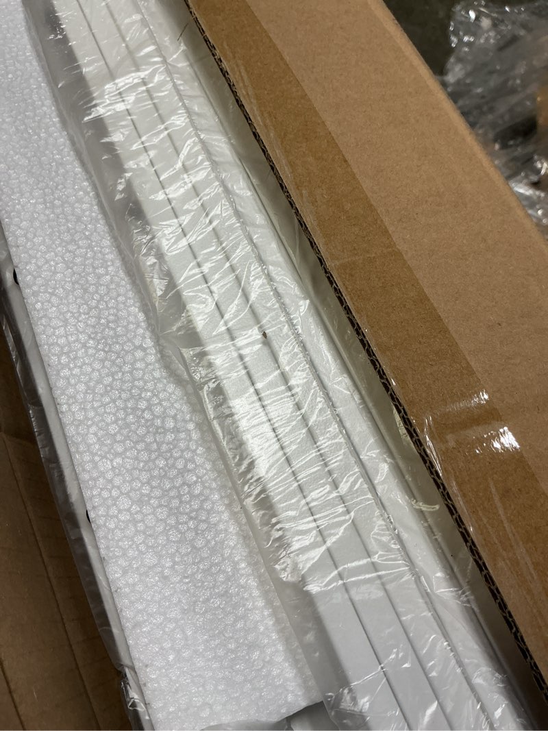 Condition photo showing New/Like New for 6 Inch White Low Profile Bed Frame Queen, Low Queen Size Bed Frame No Box Spring Needed, Mattress Stopper, DIY Headboard, Heavy Duty Beds Support 3000 LBS, Rounded Leg, Easy Assembly, Noiseless Queen 6 Inch