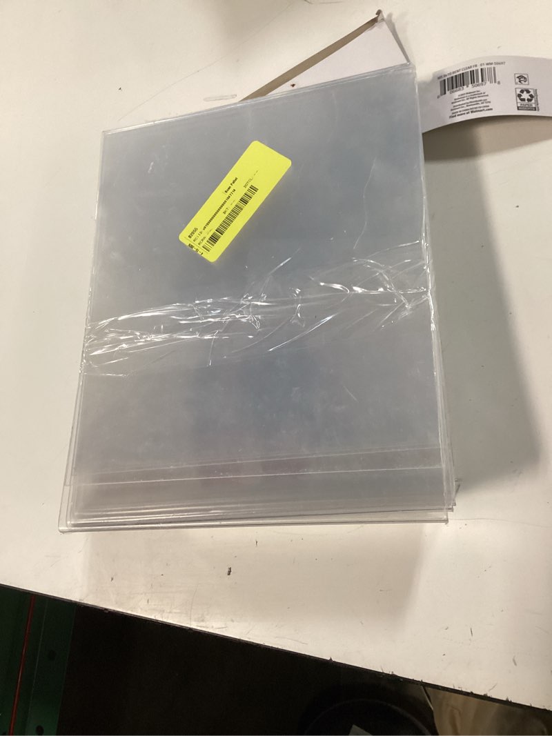 Condition photo showing As Is for set of 12 snap - 8x10 clear acrylic self standing photo frames - perfect for showcasing memories in style - versatile and durable design for home or office décor - rectangular tabletop - single picture frame