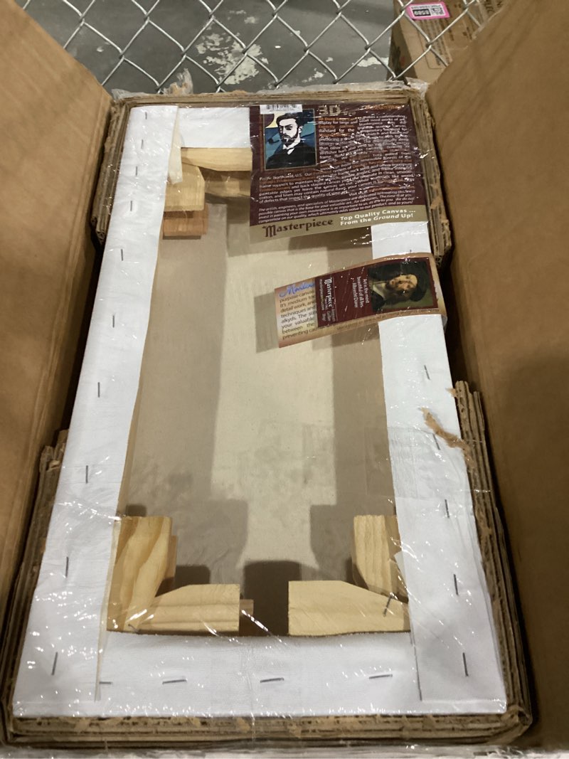 masterpiece z2dm-1020 3d pro 2.5" deep monterey 10.5 oz cotton medium texture stretched canvas 10" x