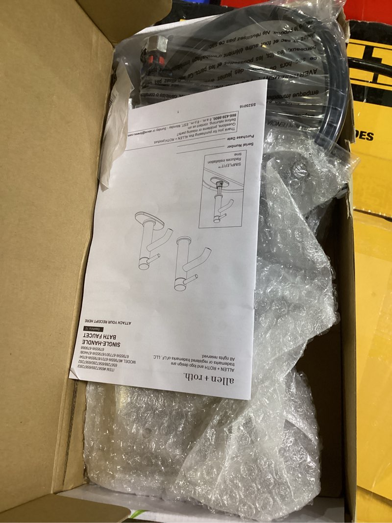 100+ bought last week allen + roth harlow simplefit brushed gold single hole 1-handle watersense mid-arc residential