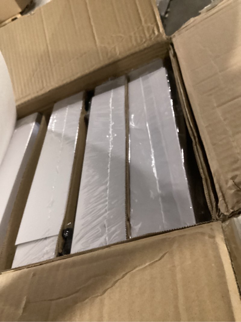 Condition photo showing Good Condition for seinloes 4 pack pull out cabinet organizer 21" deep,full extension 3 slide rails slide out drawers with raising pad for framed cabinets,expandable width (12.3"-20.5"),no drill roll out shelves,white white 21"d x 12.3"-20.5"w(4pack)