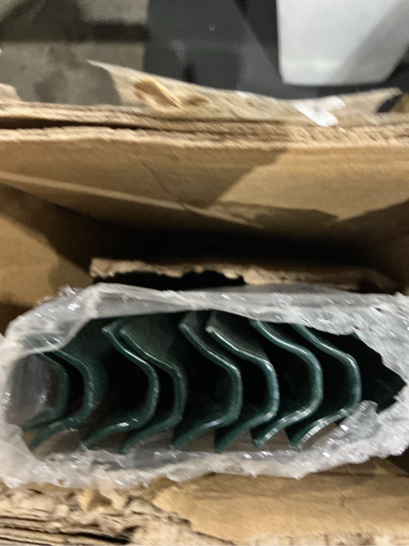 Condition photo showing As Is for 10 pack fence post,5 feet metal fence post, t post, metal fence stakes for temporary fencing,wire fence, corner anchor, patchwork style 5ft