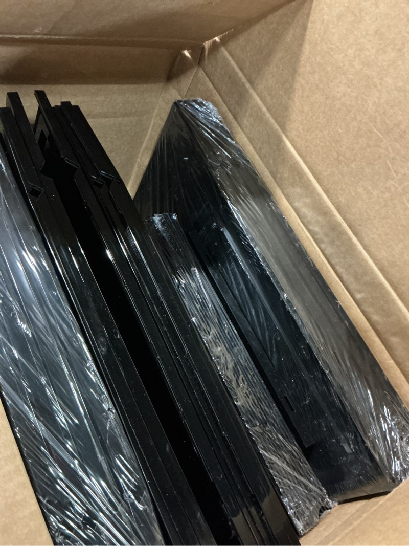 Condition photo showing As Is for Clemate Upgraded X-Large Shoe Storage Box,12 Pack,Shoe Box Clear Plastic Stackable,Drop Front Shoe Box with Clear Door,Shoe Organizer Containers For Sneaker Display,Fit up to US Size13, Black Black-12P US13