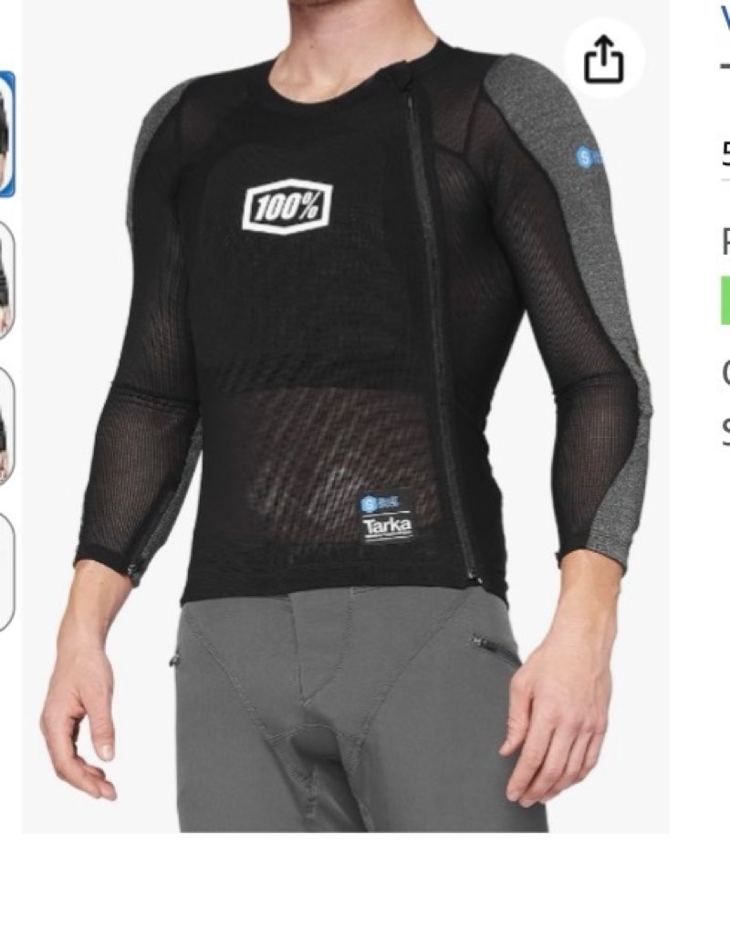 100% TARKA Long Sleeve Black SM