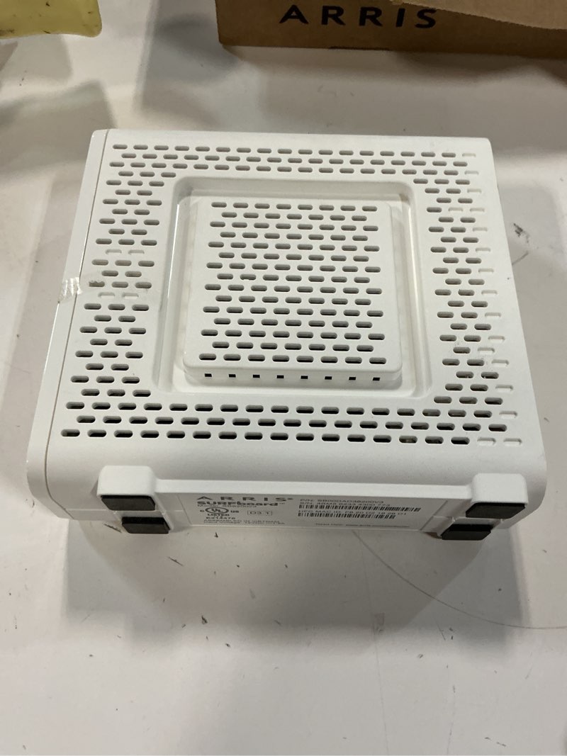 Condition photo showing Good Condition for arris surfboard sb8200 docsis 3.1 multi?gig cable modem | 2 -1gbps ethernet ports | works with xfinity, cox, spectrum | for cable internet plans up to 2gbps | modem only, router required cable modem sb8200 gigabit modem