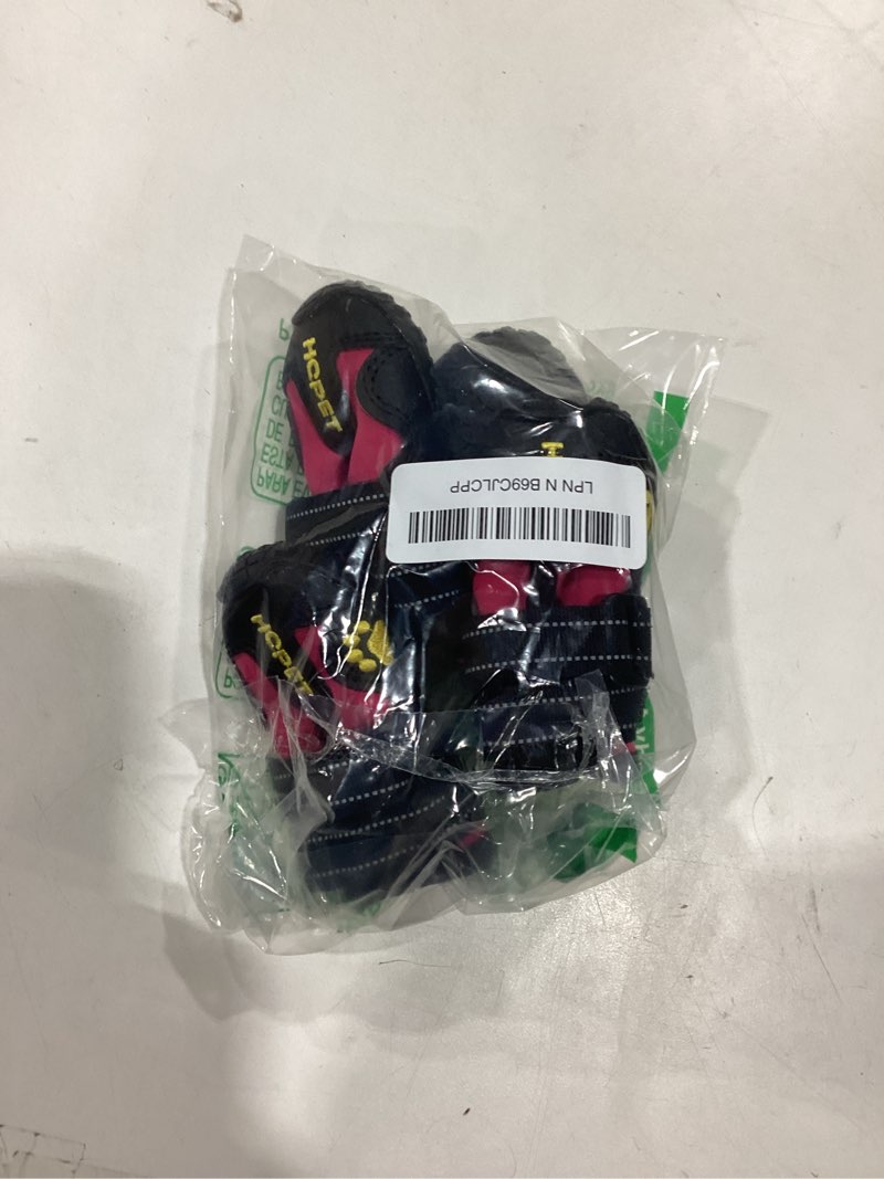 Condition photo showing As Is for Hcpet Dog Shoes, Dog Boots for Small Dogs, Waterproof Medium Dog Booties Paw Protector for Summer Hot Pavement, Winter Snowy Day, Outdoor Walking, Indoor Hardfloors Anti Slip Sole Pink Size 1 Pink-Waterproof #1 (width 1.57 inch) for 10-23 lbs