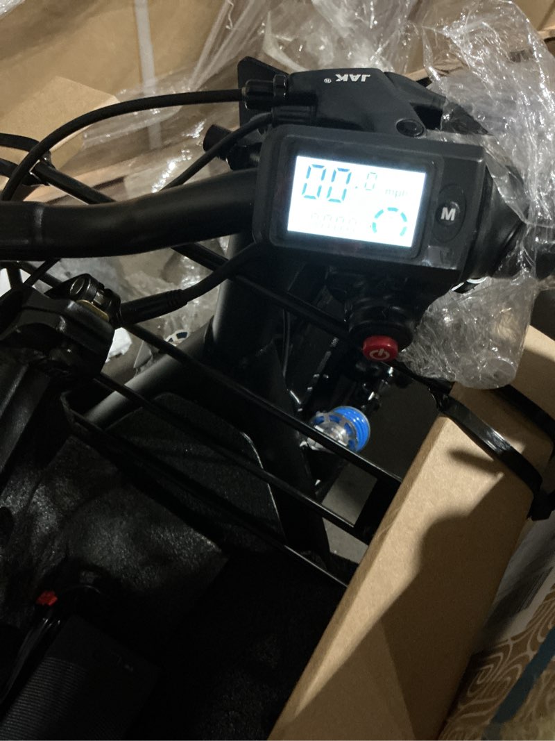 Condition photo showing Working Condition Verified for Gyroor C1 Plus Electric Scooter for Adults with Seat & Pet Basket - 30 Miles Range 650W Motor 48V 13.5Ah Battery 18.6MPH 14" Pneumatic Tires Foldable Design Dual Shock Absorbers 300lbs Capacity