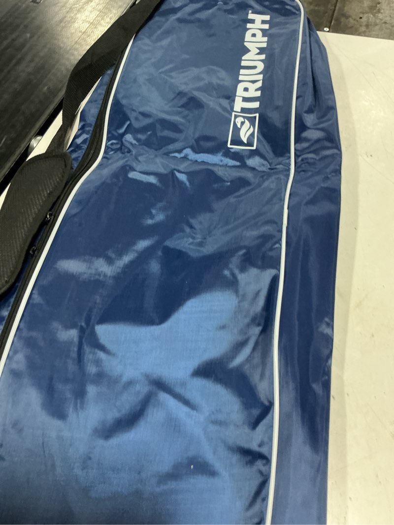 Condition photo showing As Is for (incomplete only bag) :triumph sports badminton set for backyard & outdoors with 4 badminton rackets, 3 birdies, net, boundary lines & carry bag