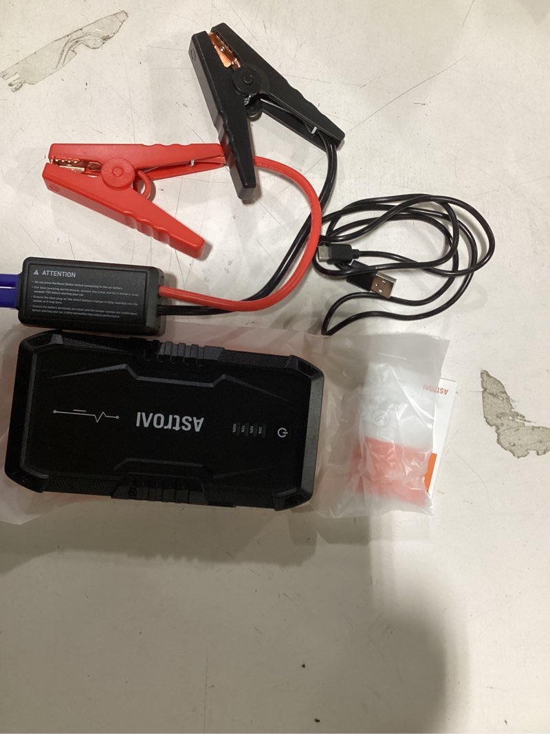 Condition photo showing Good Condition for AstroAI S8 Car Battery Jump Starter, Car Jumper Starter Battery Pack for Up to 6.0L Gas & 3.0L Diesel Engines, 12V Portable Jump Box with 3 Modes Flashlight and Jumper Cable (Orange)
