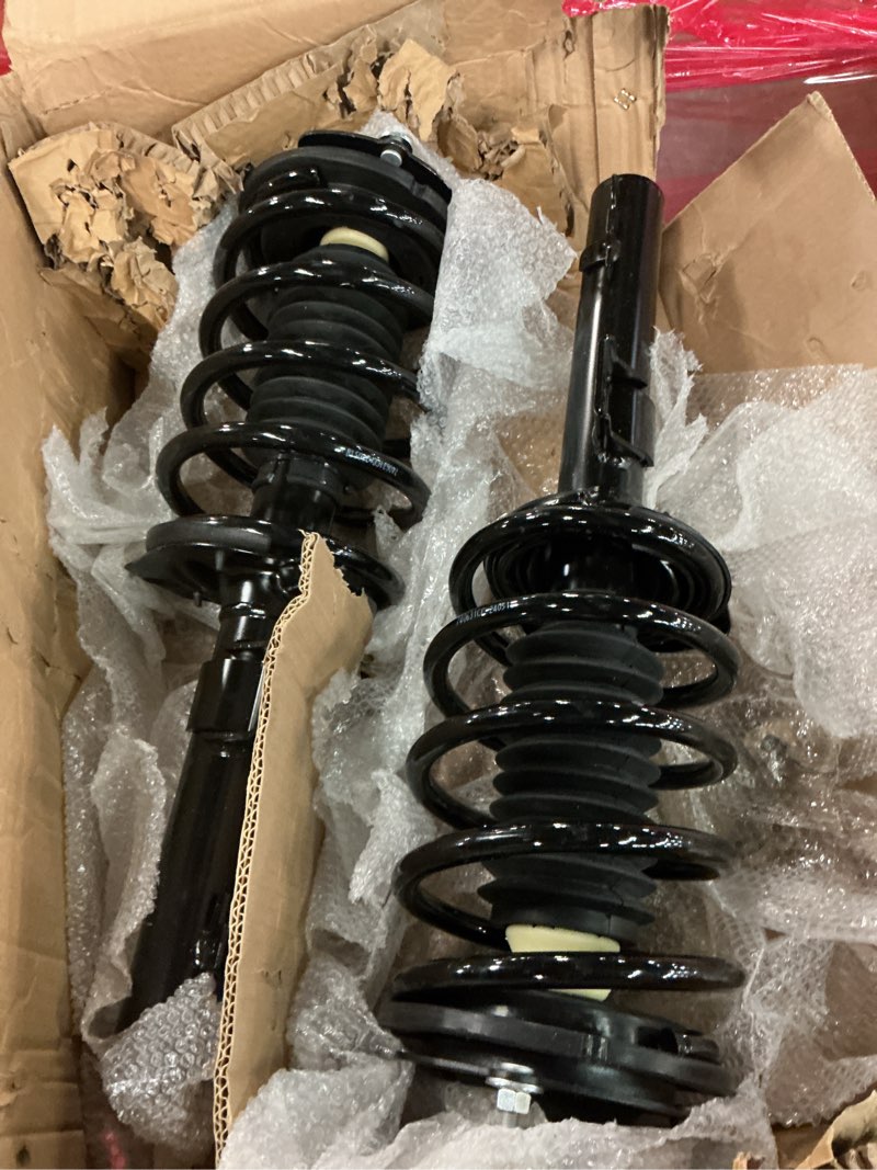 Condition photo showing As Is for kax front struts fit for 3 2004-2013, 5 2006-2010, 172263 172264 front complete shock strut assembly with coil spring full set of 2 04-08 mazda 3 - front