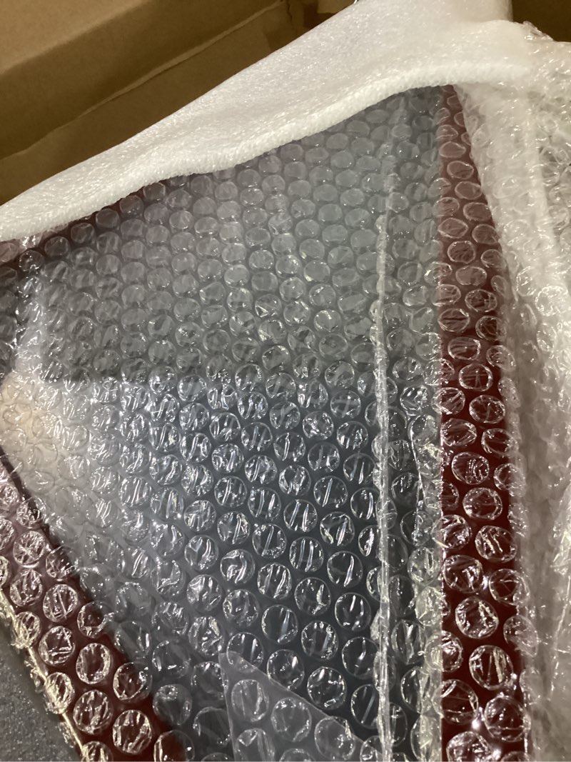 Condition photo showing New/Like New for Flag Display Case and Military Challenge Coin Display Case 7 Rows, Burial Flag Fit Folded 3'x5' Poker Chips Holder Wall Mount Removable 2 Groove Shelves, Wood Memorial Gifts (Mahogany)