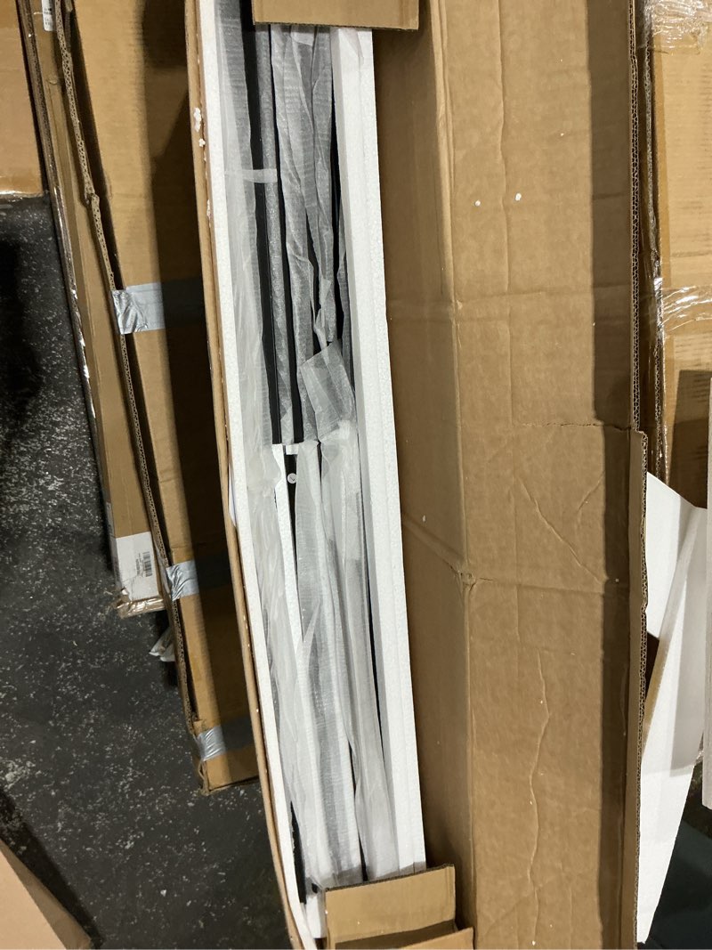 Condition photo showing New/Like New for choochoo tall bathroom storage cabinet with 6 doors, freestanding floor cabinet with adjustable shelves, black pantry cabinet for bathroom, kitchen, laundry room