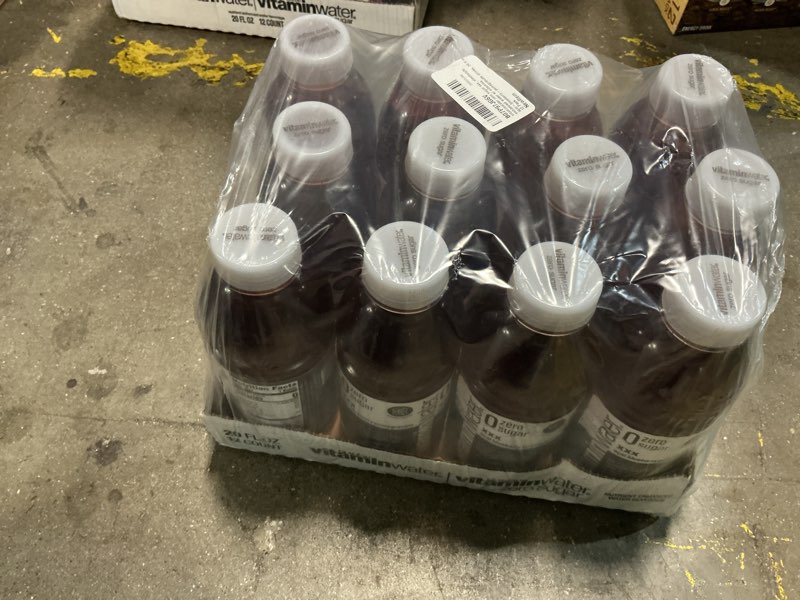 Condition photo showing New/Like New for (Jun.23.2025)vitaminwater XXX Acai-Blueberry-Pomegranate Zero Sugar, Flavored Water Beverage, 20 fl oz Bottles, 12 Pack Zero Sugar XXX Açai Blueberry Pomegranate 20.05 Fl Oz (Pack of 12)
