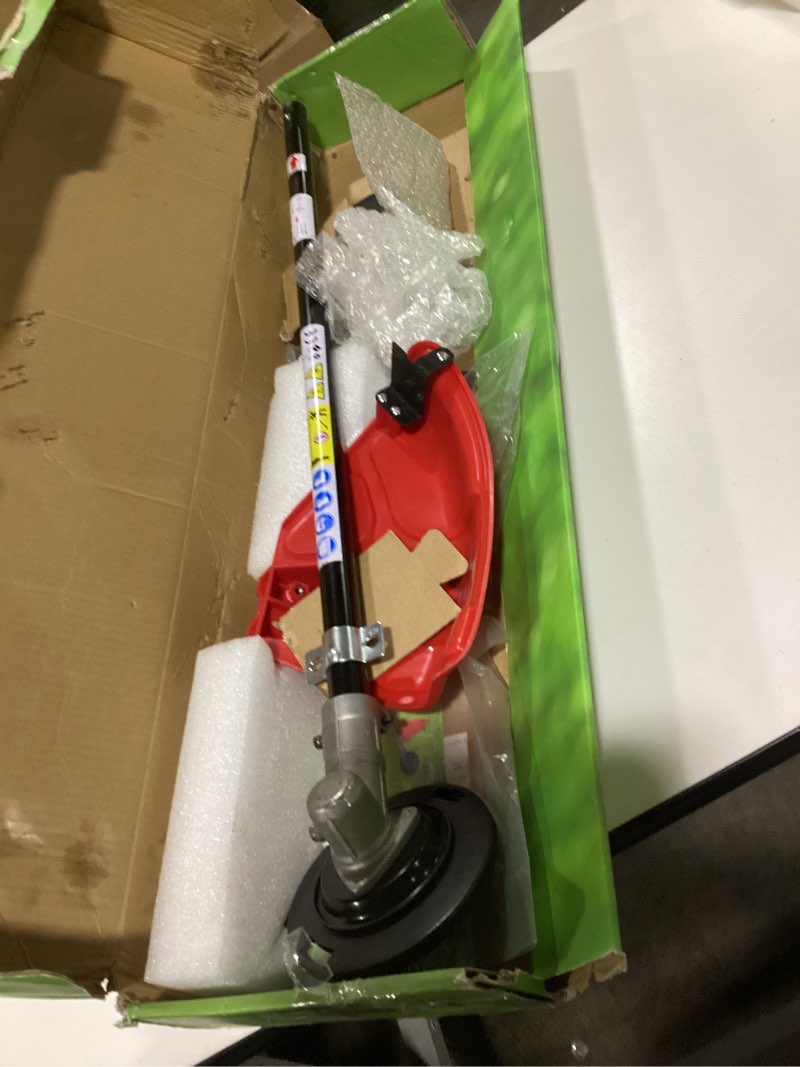 Condition photo showing As Is for kerlista,BrushCutter with Guard for Attachment Capable String Trimmers, Polesaws, and Powerheads, fits MTD, Ryobi Homelite,Hus 128LD String Trimmer or Brush Cutters,Black