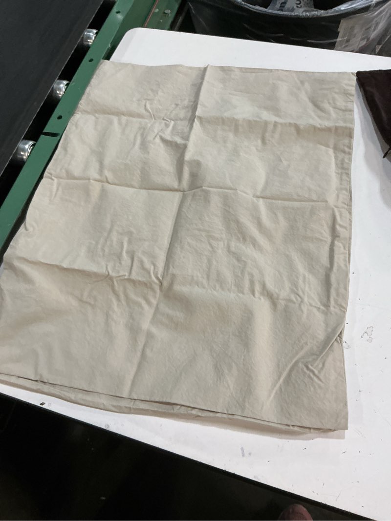 Condition photo showing As Is for quince organic brushed cotton sham set of 2 queen 