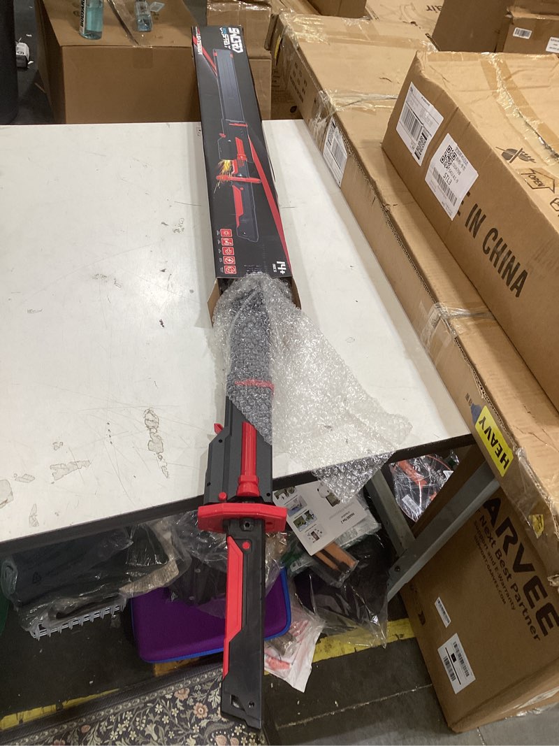 Condition photo showing New/Like New for rgb light up saber toy with smoke mist effect, 7 color neon lightsaber, sound effects and impact sensing, usb-c rechargeable toy sword for kids, 31.5 inch