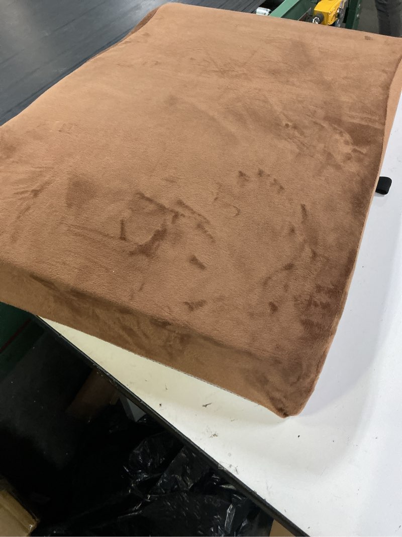 Condition photo showing As Is for similar  dogbed4less memory foam platform dog bed, crate mattress with waterproof removable cover small medium 29x18x3 brown 29x18x3 inches brown