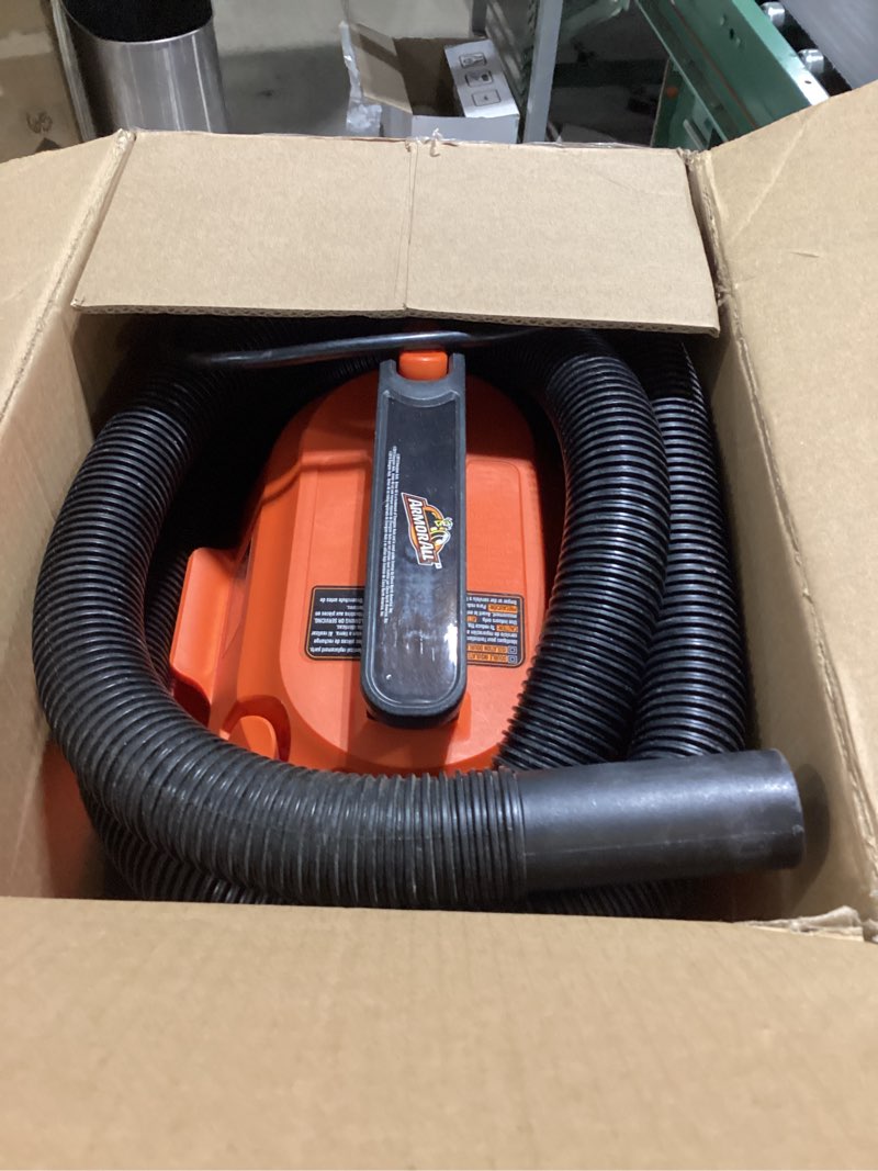 Condition photo showing Good Condition for armor all aa255w wet/dry utility vac 2.5 gallon, 2.5-gallon,120 volts (ac), orange/black update 2.5 gal