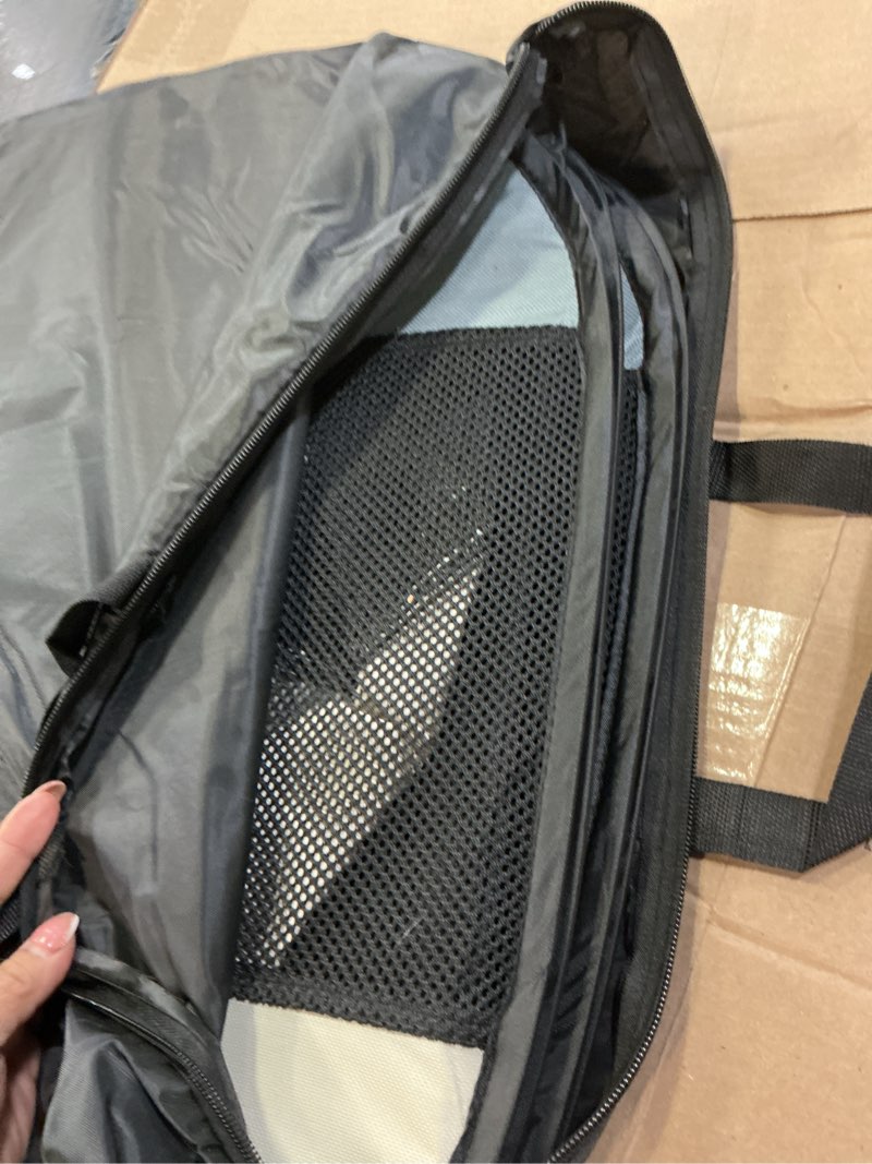 Condition photo showing Good Condition for Love's cabin Pet Puppy Dog Playpen, Large Dog Tent Crates Cage Indoor/Outdoor, Portable Playpen for Cat, Foldable Pop Up Dog Kennel Playpen with Carring Case, Removable Zipper Top, Grey Grey Large