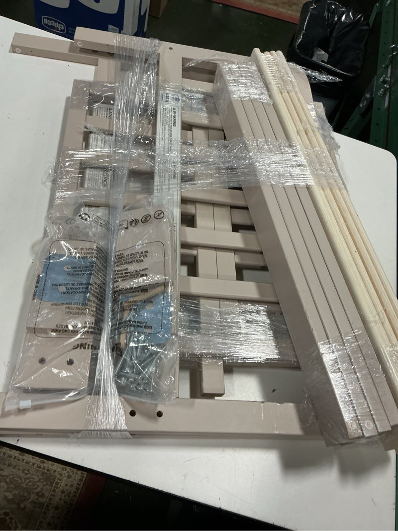 Condition photo showing As Is for Dream On Me Finn Toddler Bed - Vintage White Oak