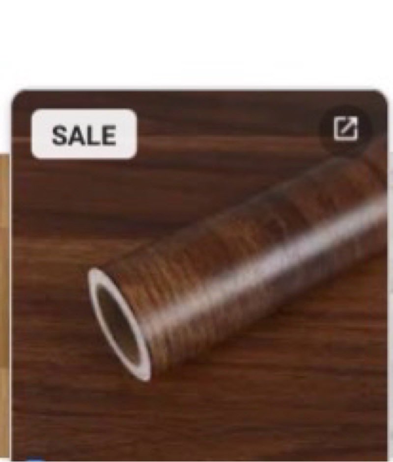 Veelike 15.7''x354'' Brown Wood Contact Paper for Countertops Waterproof Peel