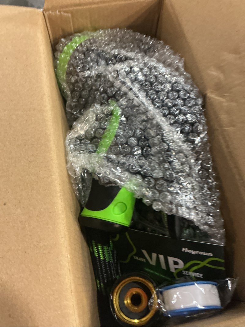 Condition photo showing New/Like New for non-expandable garden hose 25 ft water hose with 10-function spray nozzle | yard hose heavy duty steel metal flexible,durable fabric skin,no kinks & leak-proof with upgraded handle hose pipe outside 25ft
