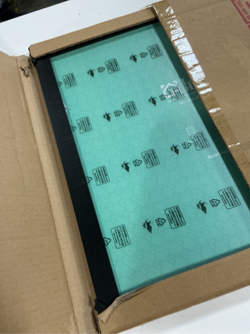 Condition photo showing Good Condition for lavie home 18 x 18 picture frame, square poster frame with high definition plexiglass, horizontal or vertical wall gallery poster frames suitable for photos, artworks, posters,puzzle, black 1pc 18x18 black