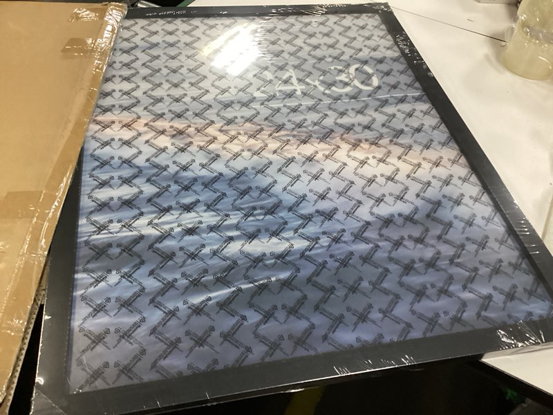 Condition photo showing Good Condition for 24x30 Poster Frame, Black 24 x 30 Frame for Horizontal or Vertical Wall Mounting, 1 Pack Black 24x30