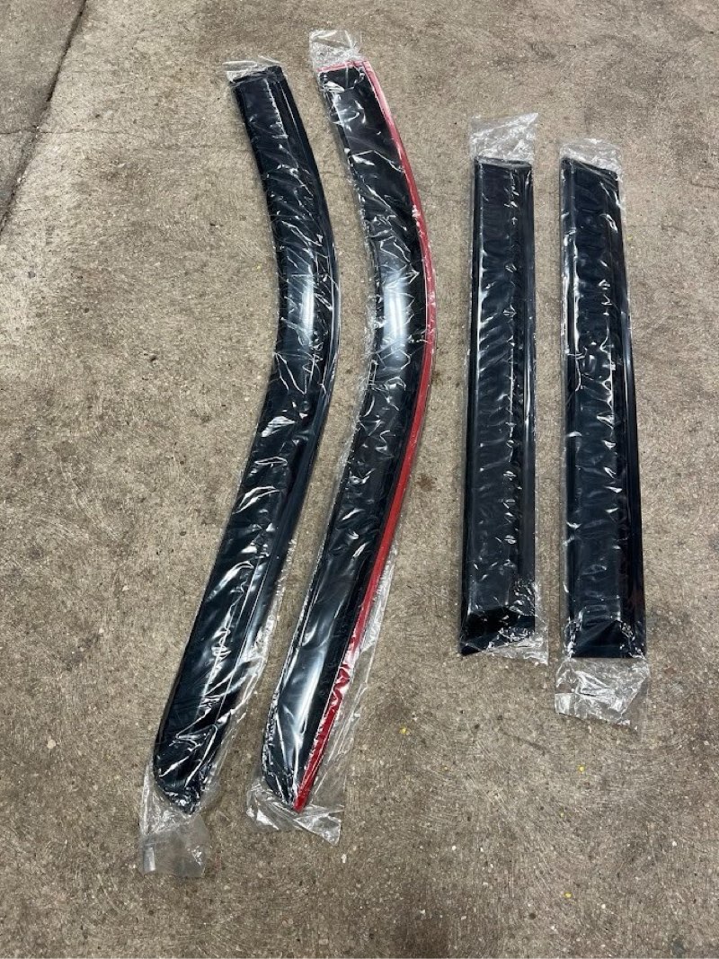 new dark window visors sun rain guard deflectors