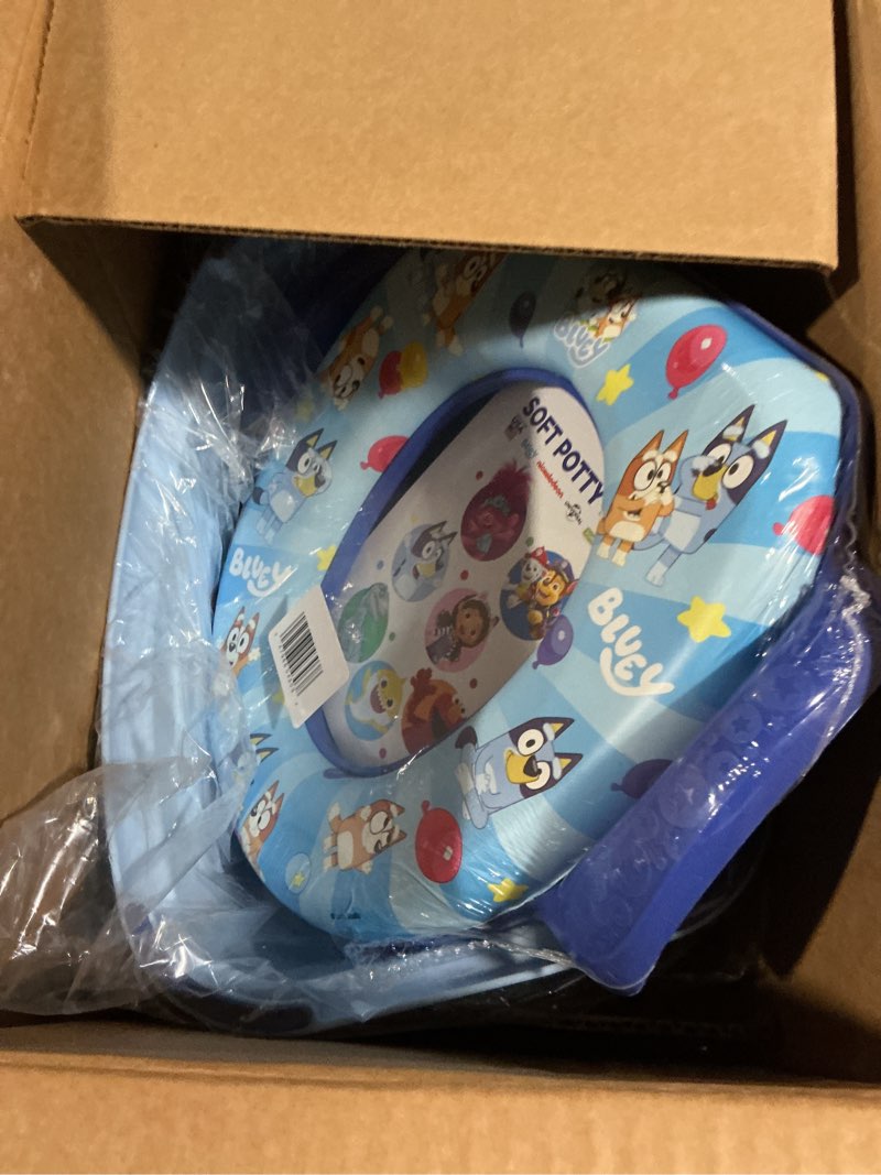 Condition photo showing Good Condition for bluey 2 piece essential potty training set - soft potty seat, step stool - potty trainer