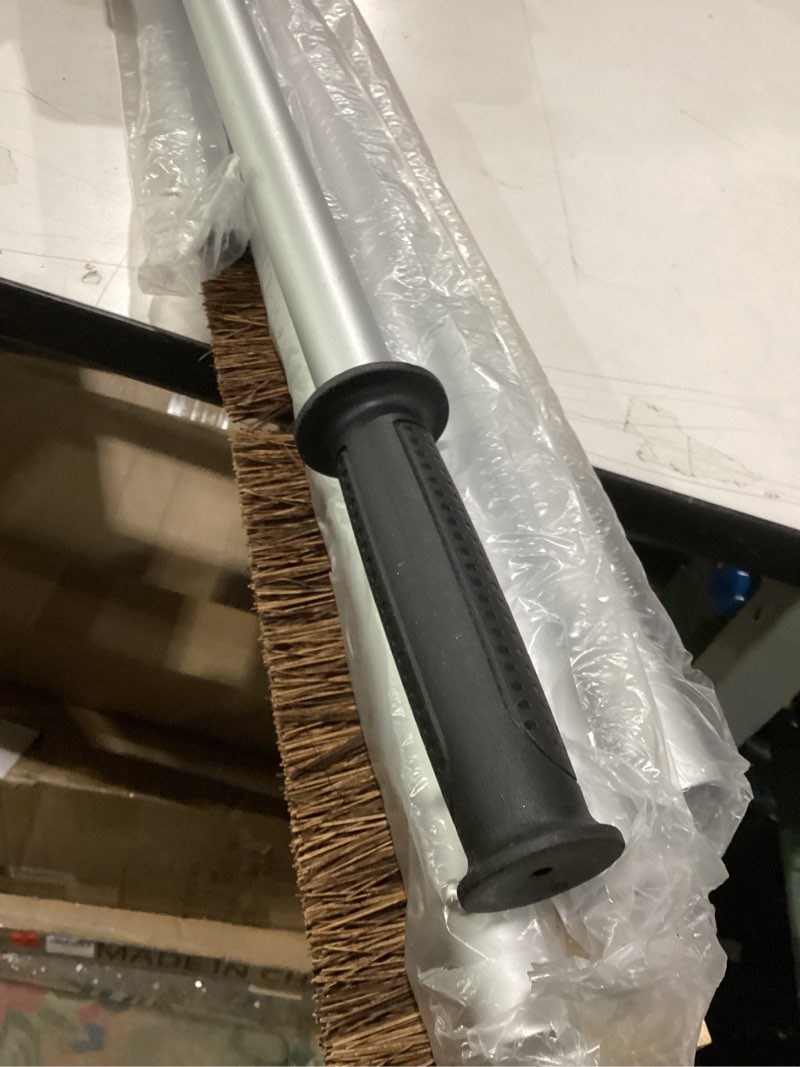 Condition photo showing New/Like New for Leaf Roof Brush and Roof Rake, 21 Ft Adjustable Length Roof Cleaning Tool, Remove Roof Leaves Safely, with Natural Brush Head, Lightweight, Easy to Use & Store