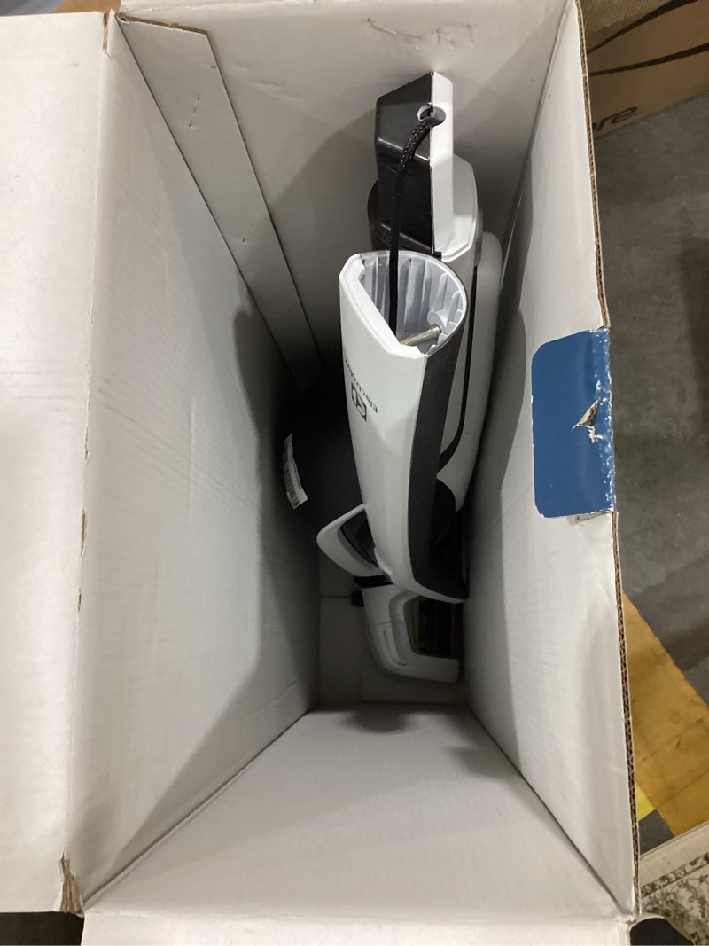 Condition photo showing As Is for electrolux ergorapido cordless 2-in-1 vacuum cleaner with high suction power and 180° easysteer mobility, 48-minute run time, 2 power modes, satin white standard