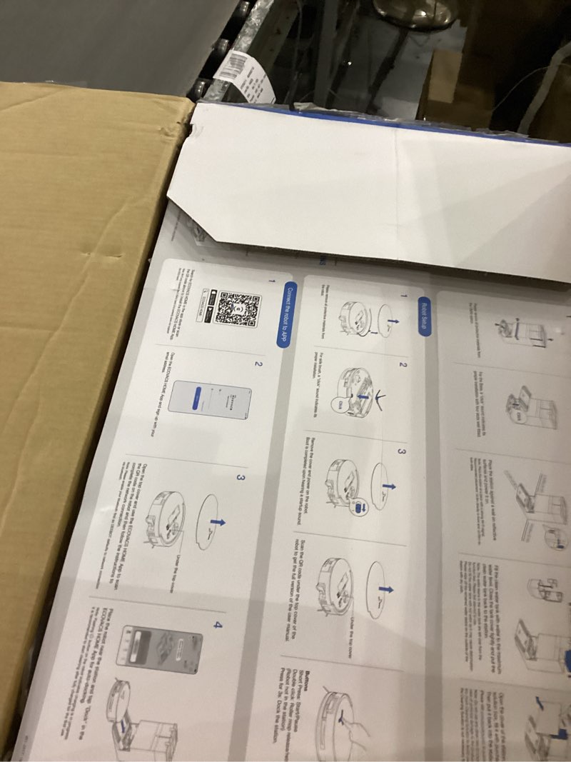 Condition photo showing New/Like New for ECOVACS DEEBOT X8 PRO OMNI Robot Vacuum and Mop, 18000Pa, OZMO ROLLER Instant Self-Washing Mopping, 167? Hot Water Mop Washing, Auto Cleaning Solution Adding, Hot Air-Drying, Self-Emptying, Black